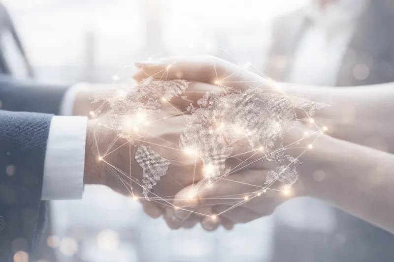 Globe and legal documents representing international family law